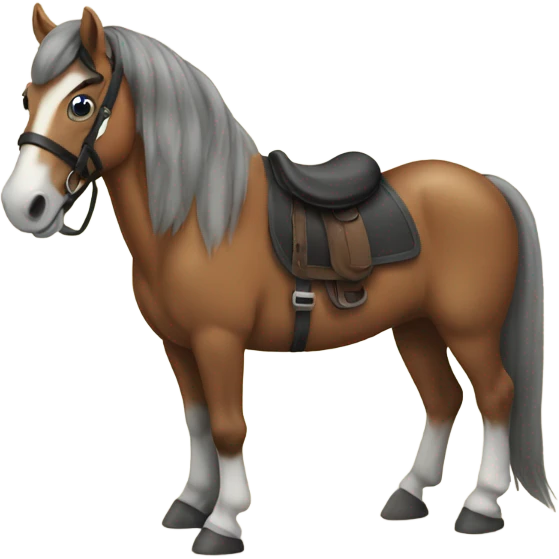 Horse on a pony  emoji