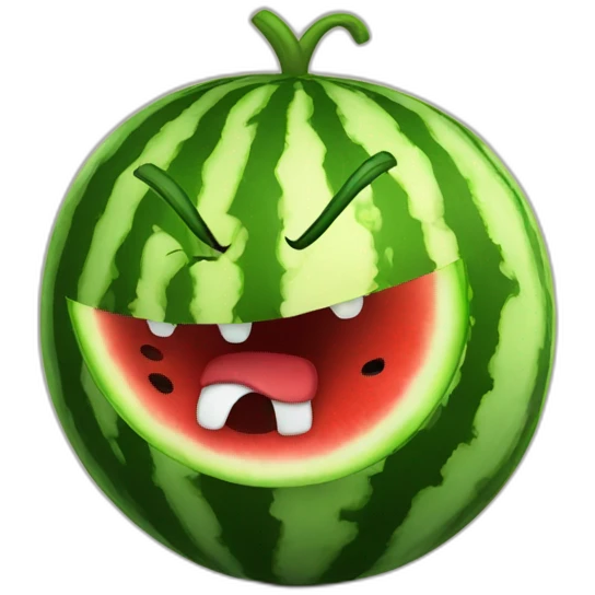 angry watermelon emoji