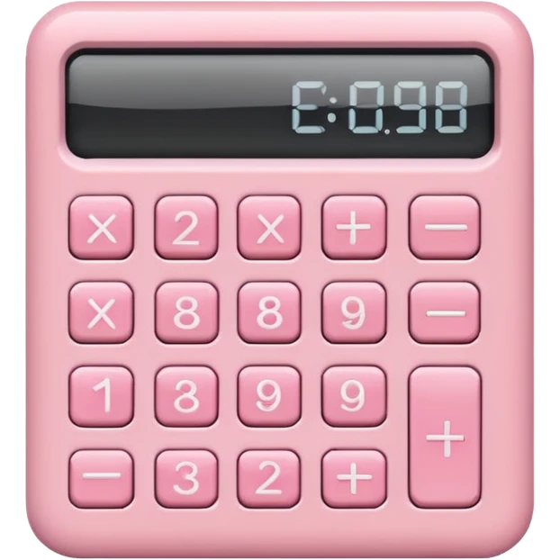 Pale Pink Calculator emoji