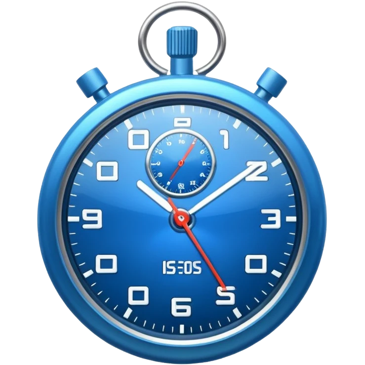 blue stopwatch  emoji