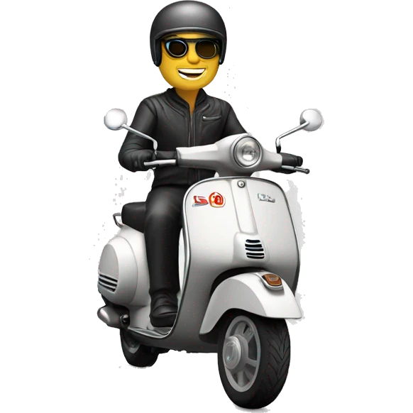 modern vespa rider emoji