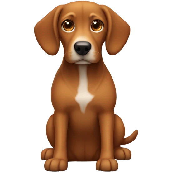 Brown dog emoji