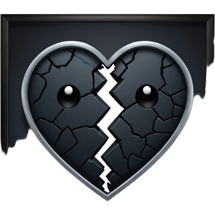 Black heartbreak from the middle emoji