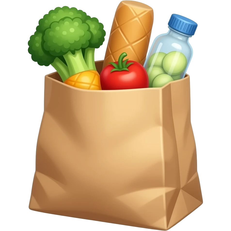 Grocery bag emoji