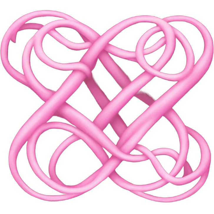 Infinity love pink  emoji