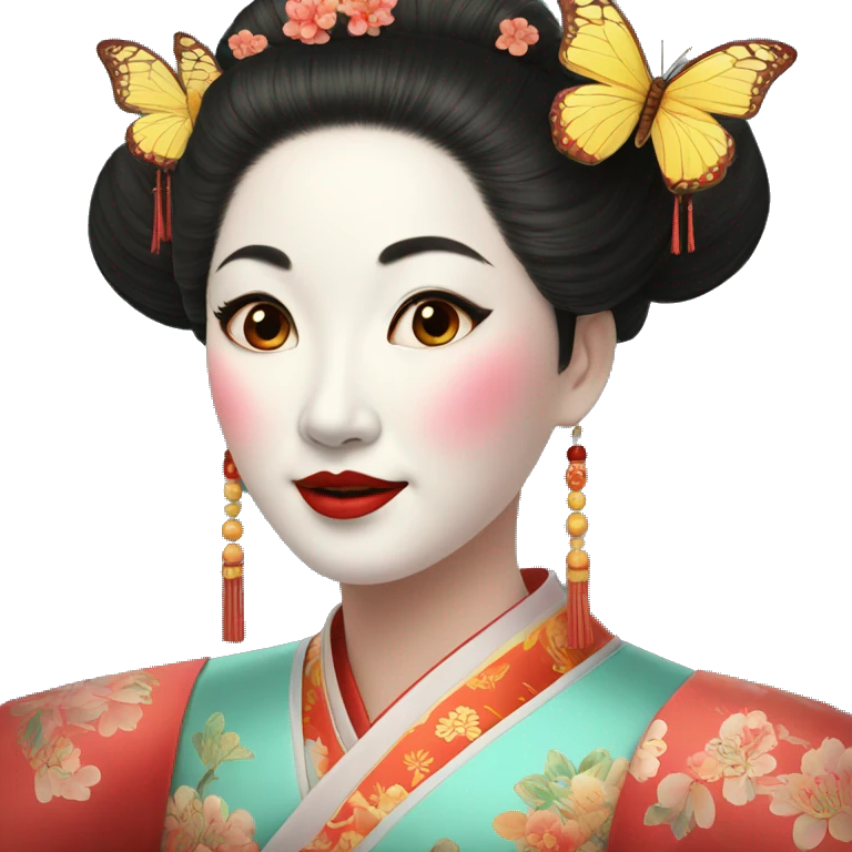 Beijing opera Mrs butterflies emoji