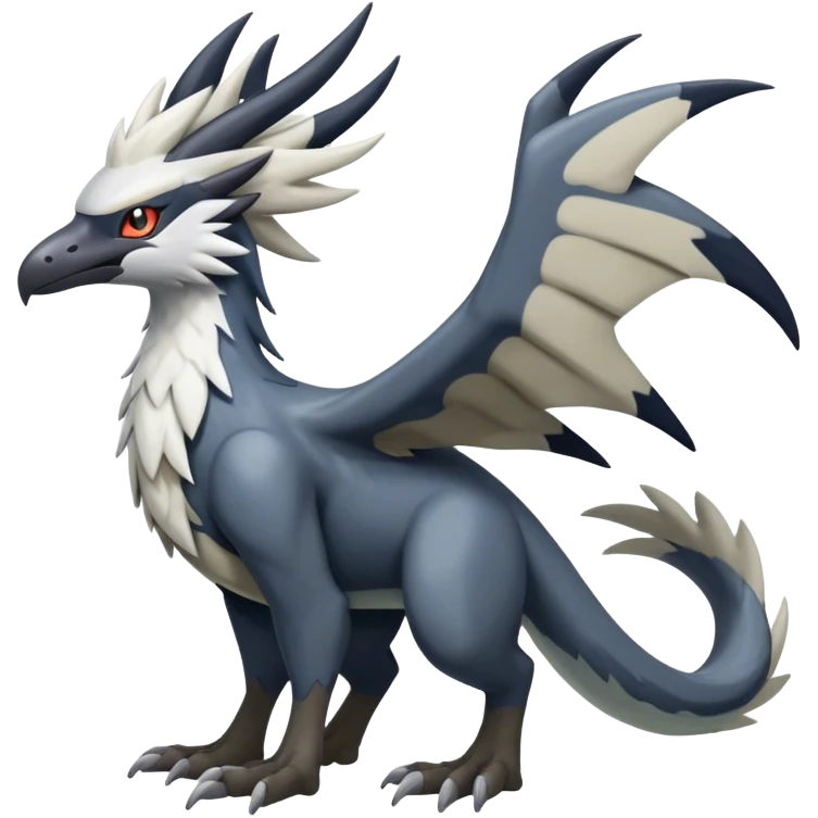 Silvally-Nargacuga-hybrid full body emoji