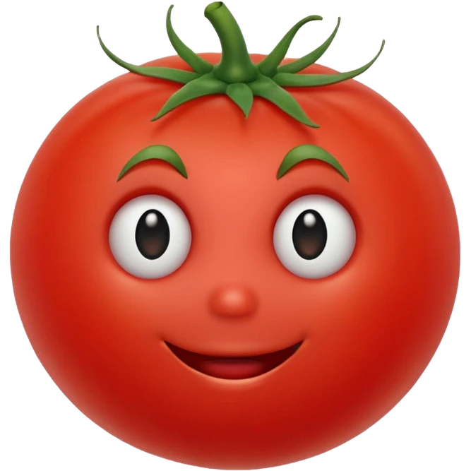 Tomato with a face emoji