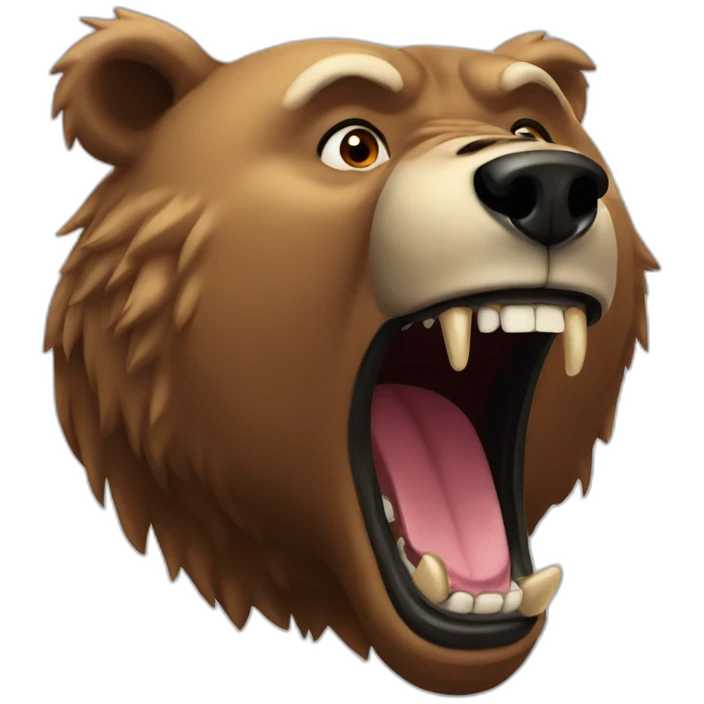 roaring bear emoji