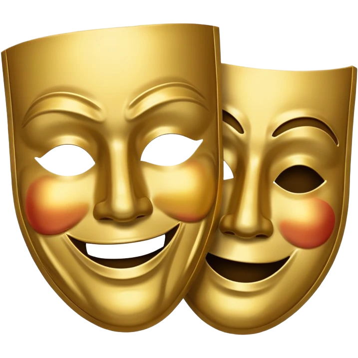 Tragedy and Comedy mask for a discord emte emoji