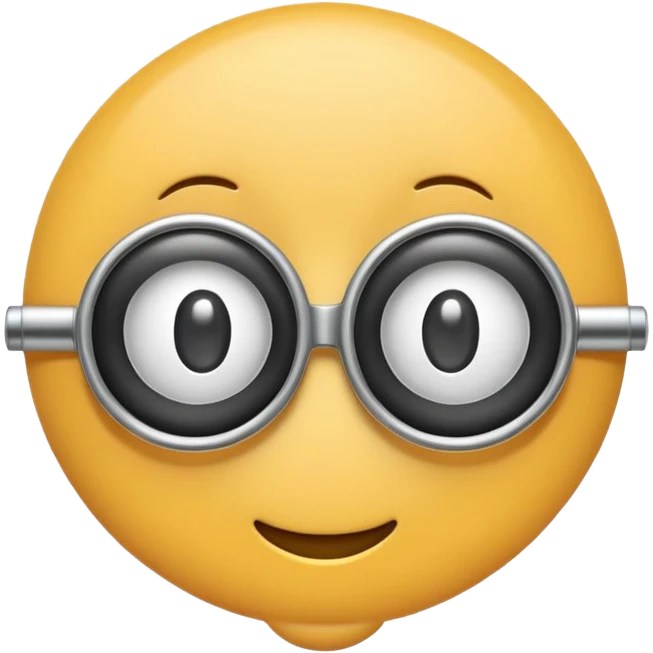 Front view monocle emoji, fully visible and centered with smooth, rounded, slightly inflated shapes.
Soft 3D emoji look with gentle depth.
Clean isolated object, no background, PNG cut-out style. emoji