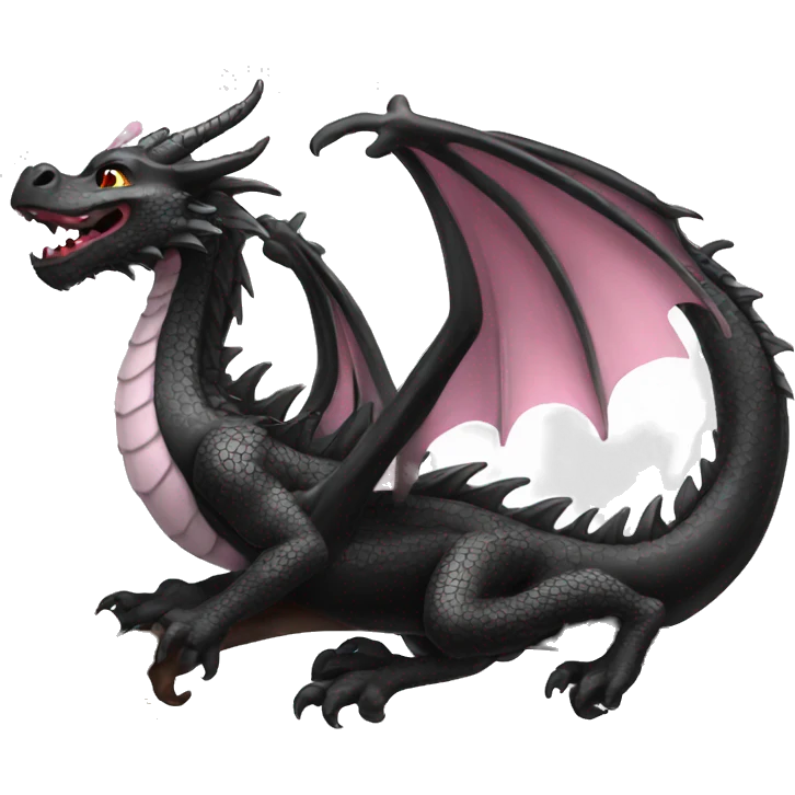 Sweet black Dragon Cherry Blossoms emoji