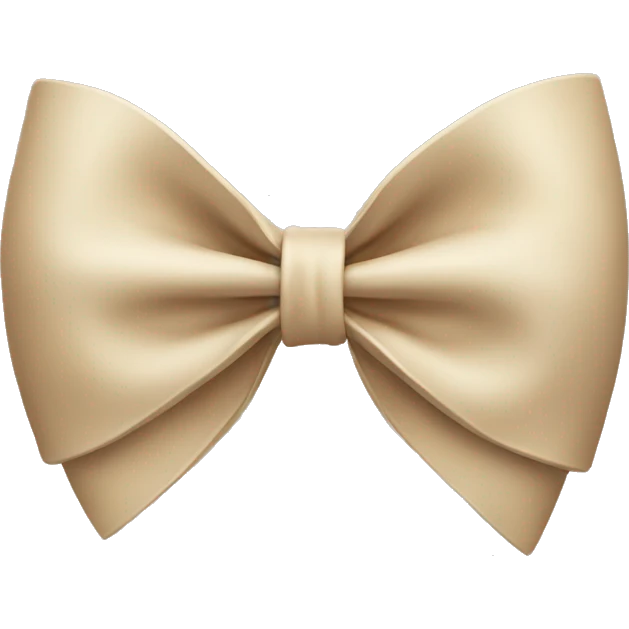 Bow beige emoji