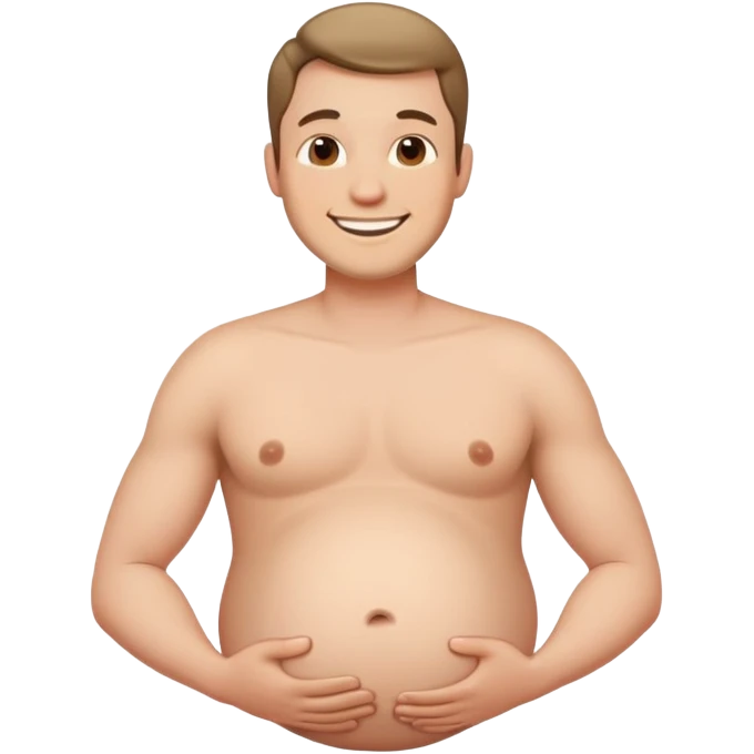 A man pregnant  emoji