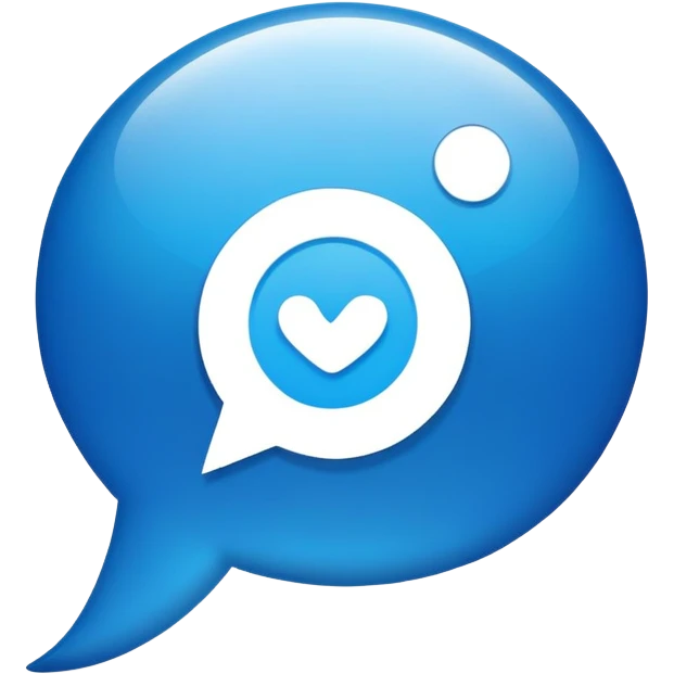 Instagram message bubble with AI assistant icon, social media DM helper emoji