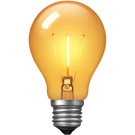 incandescent lamp emoji