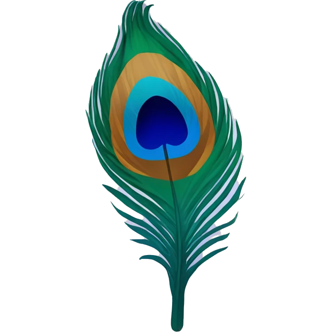 peacock feather emoji