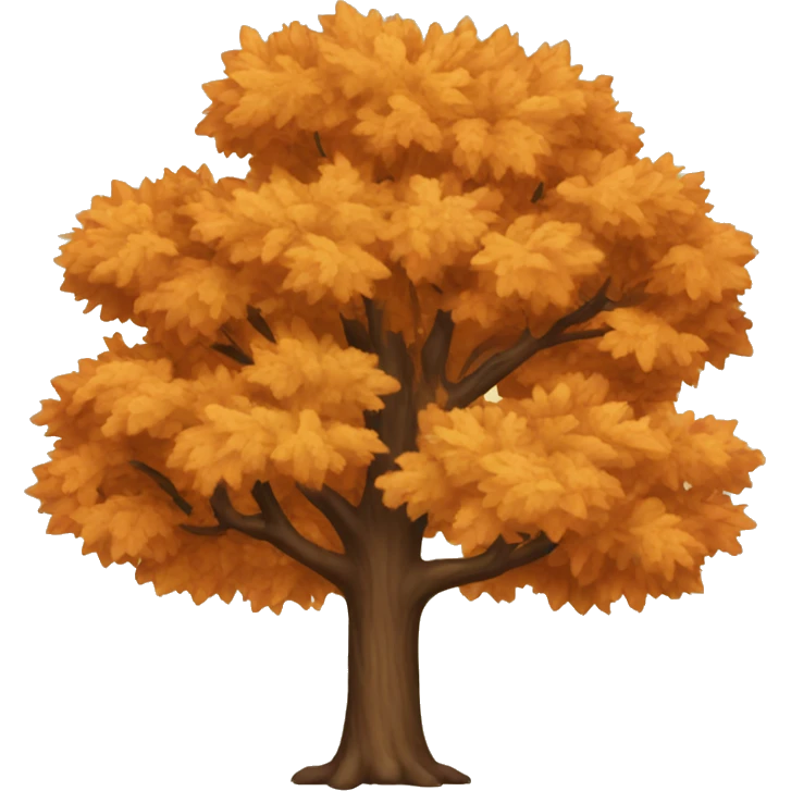 autumn tree emoji