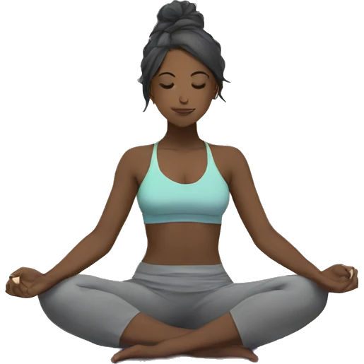 anime girl yoga emoji