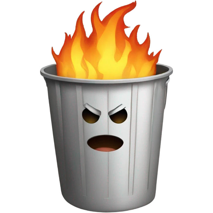 Trash fire emoji