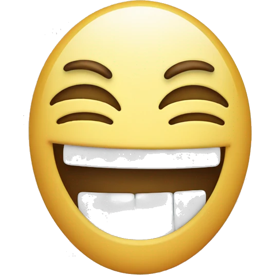 Laughing emoji with white tears emoji