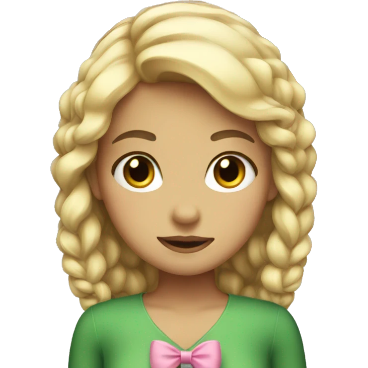 Girl with bow  emoji