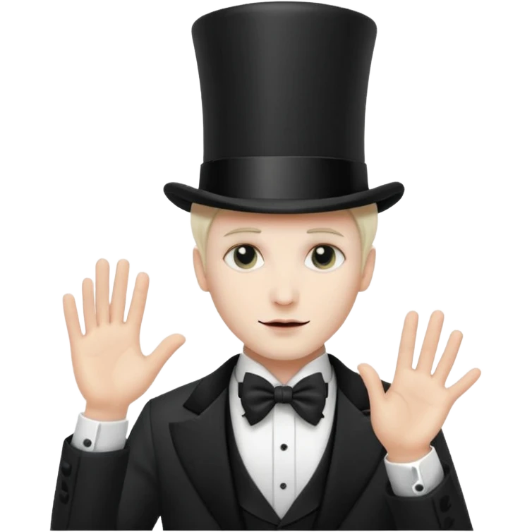 a magician who disappears into fog emoji