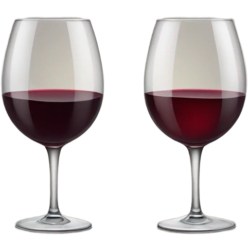 Two glasses of wine  emoji