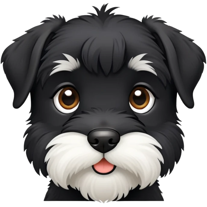 Black schnauzer puppy emoji