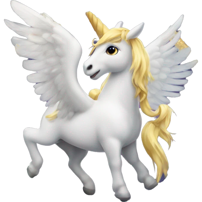 Un unicornio con alas  emoji
