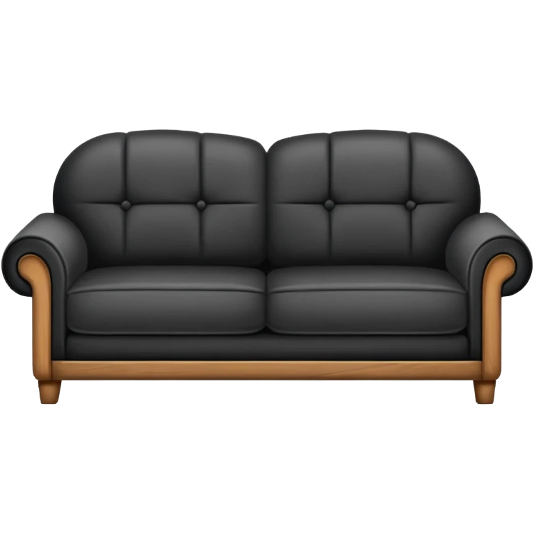 Minimalistic flat vector icon, iOS style, thin black contour on white background. Old sofa divided into two halves: one side worn out and shabby, the other side new and modern. Clean, no text, no shadows. emoji
