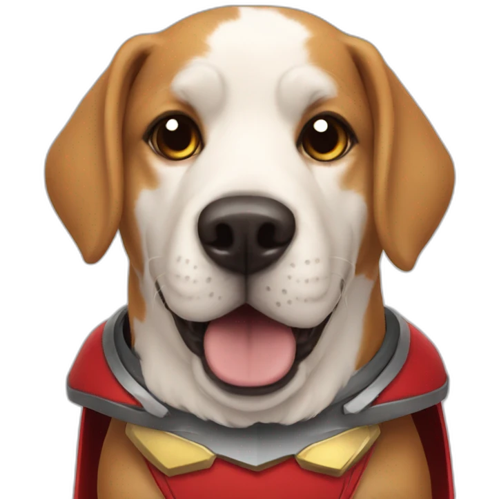 Superhero dog emoji