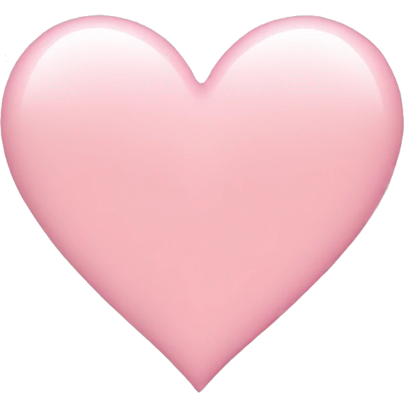 A light pink heart emoji