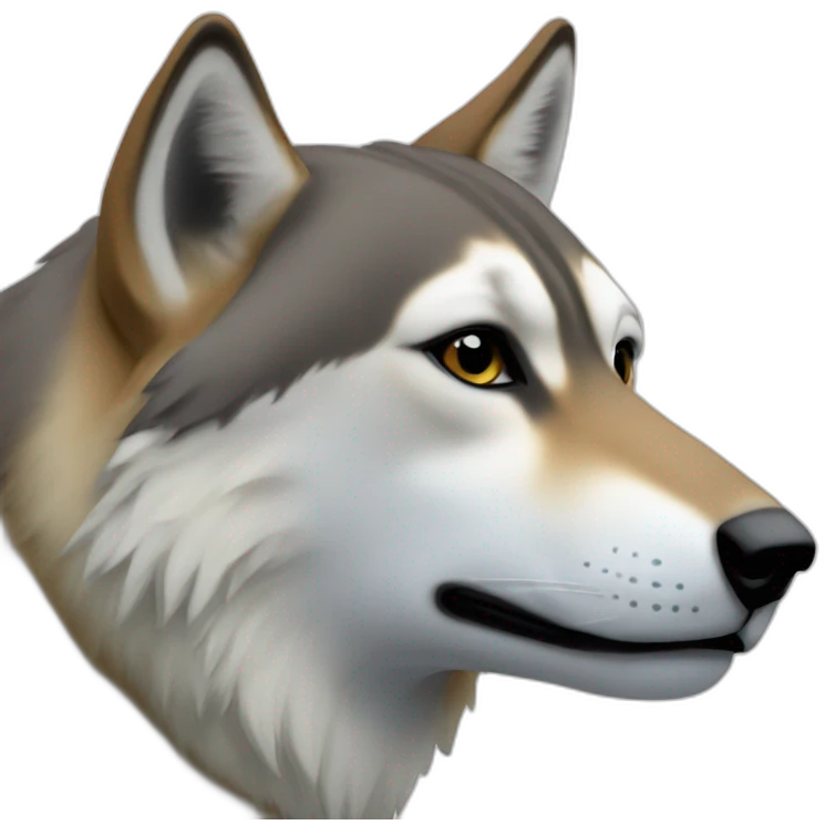 Tamaskan side view emoji