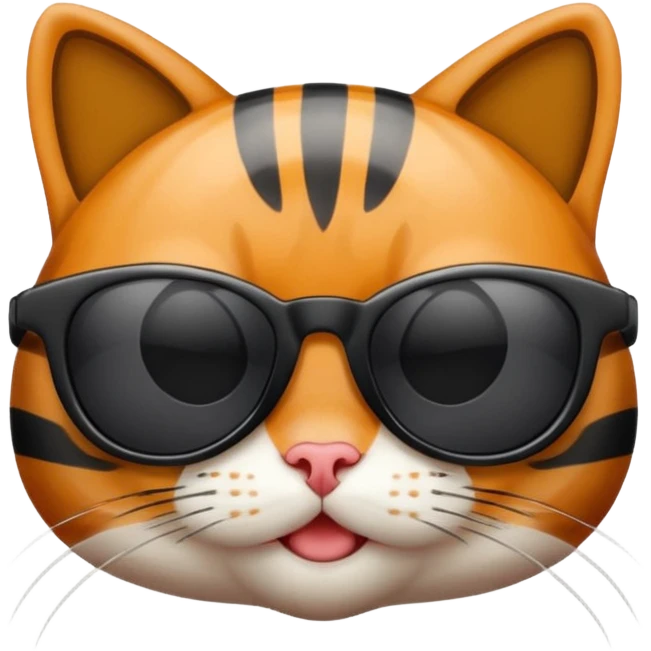 Cat with sunglasses emoji
