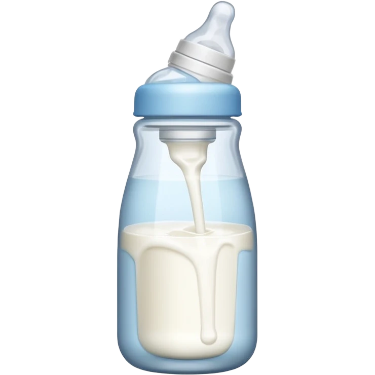 baby bottle tilted right emoji