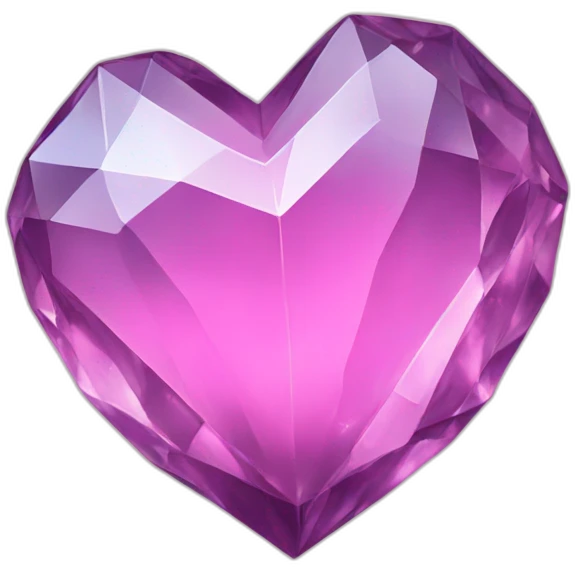 Crystal heart emoji