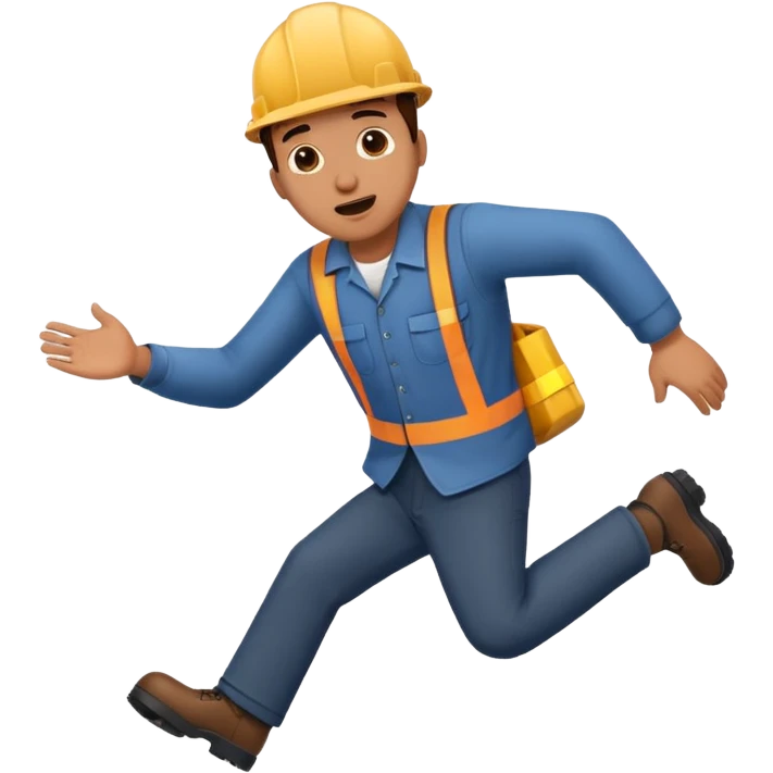 engineer tripping over emoji