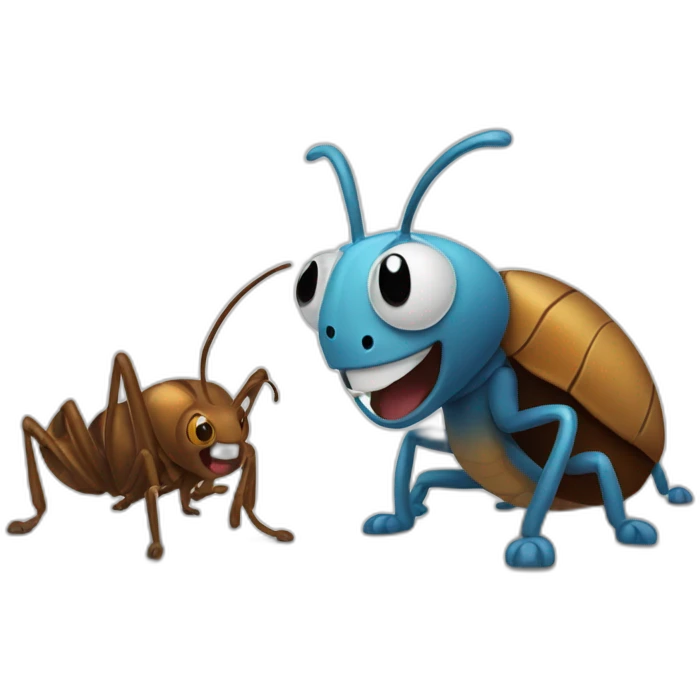 Oggy and cockroaches emoji