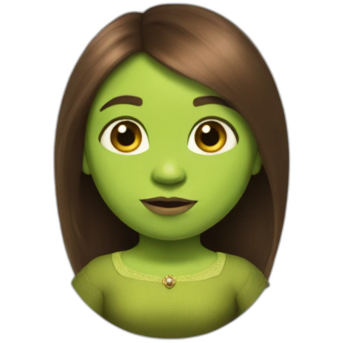 fiona from shrek as a sphere emoji