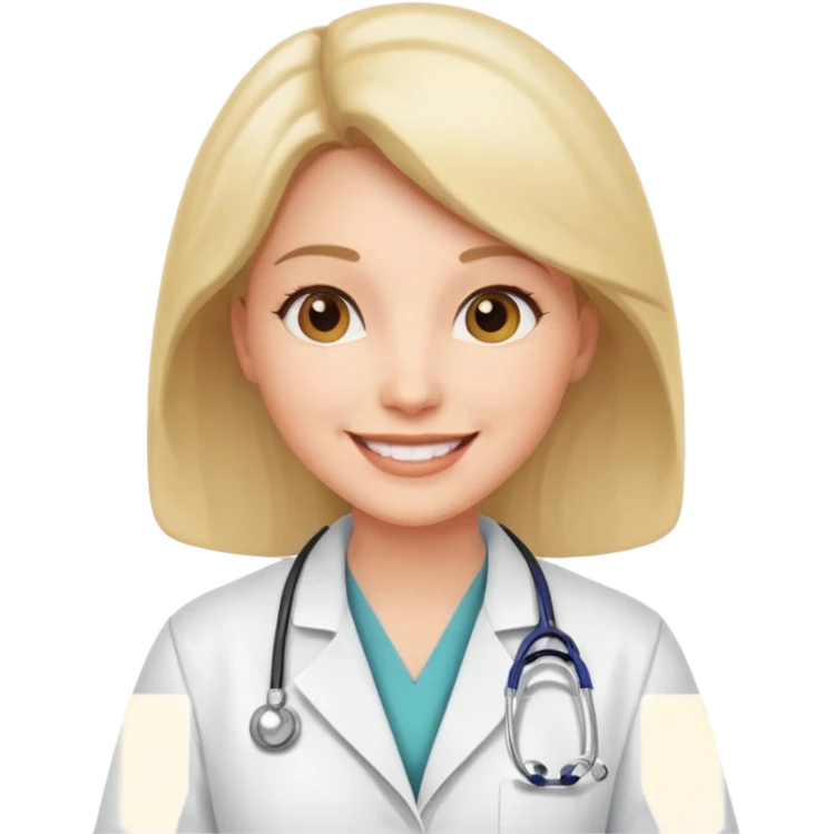 Dottoressa/medico in camice  emoji