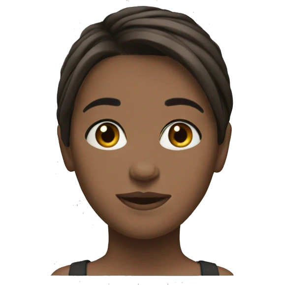 short blunt french girl hair girl brunette emoji