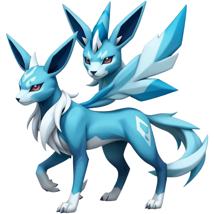  Edgy cool epic Cobalion-Suicune-Glaceon-fakemon (full body) emoji