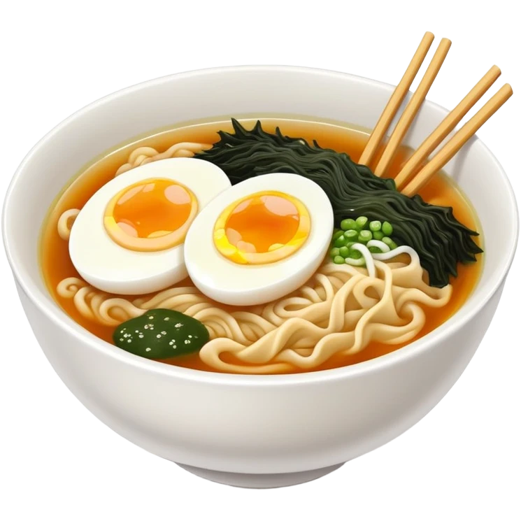 ramen with seaweed and egg emoji
