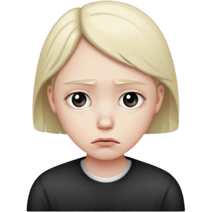 Sad and disappointed  emoji