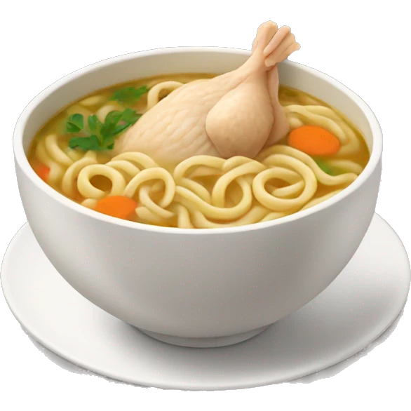 Chicken noodle soup  emoji
