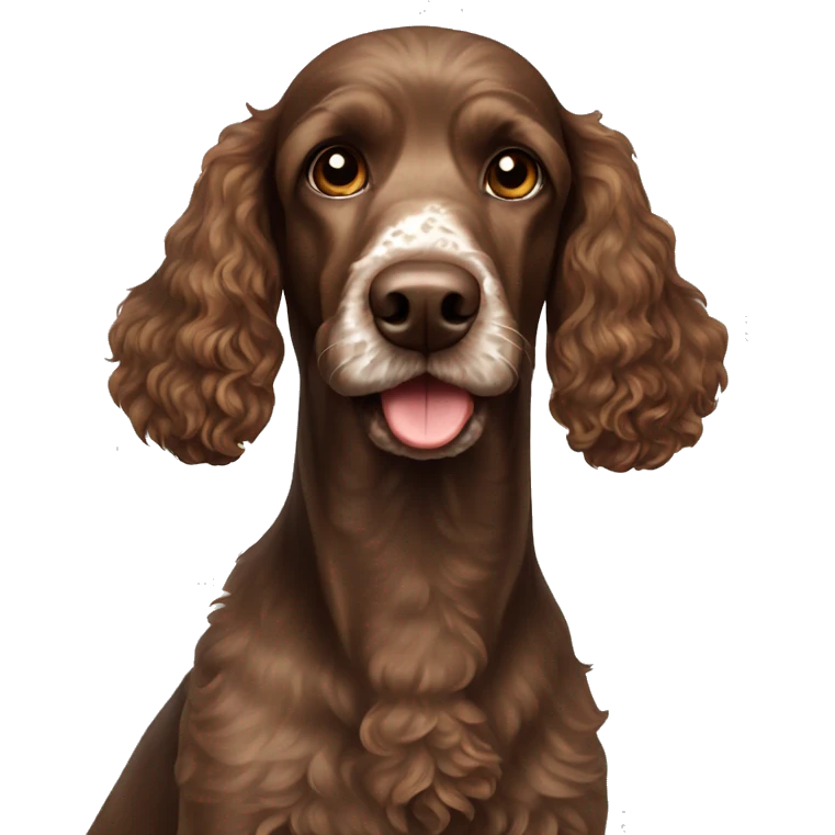 Brown Poodle pointer emoji