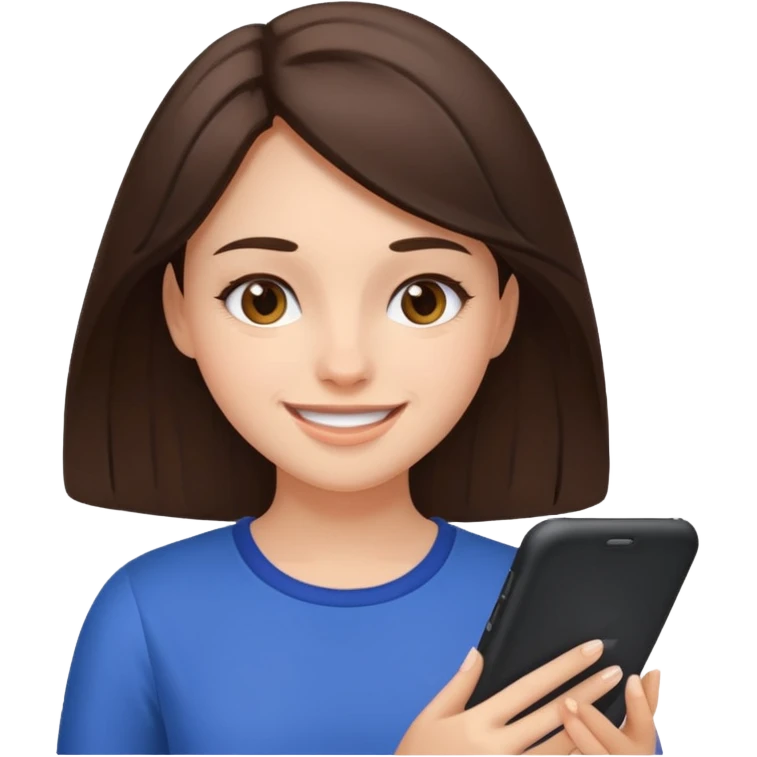 the daily routine of a brunette girl emoji