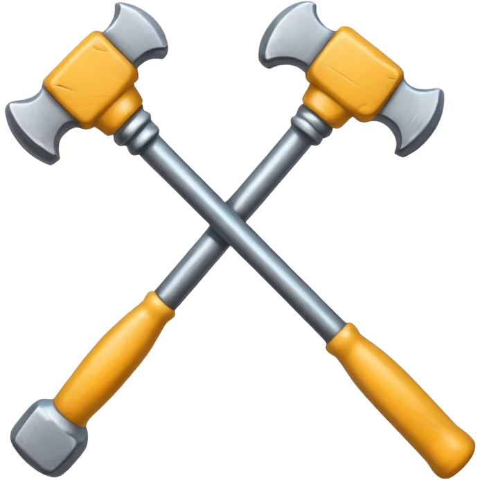 croisement de 2 marteaux emoji