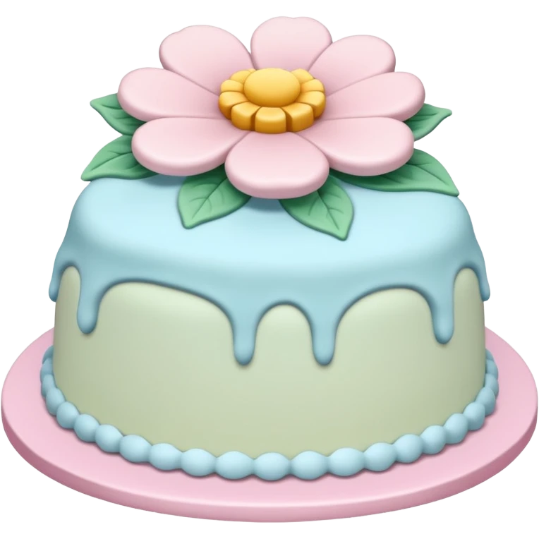 flower-shaped cake emoji